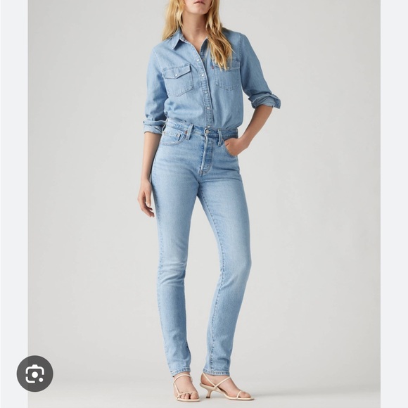 Levis Light Blue Denim Jeans Size 25 - Picture 1 of 13